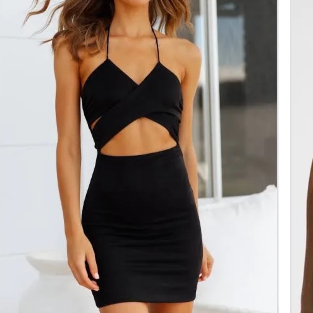 Hello Molly Beachside Party Dress- Black Size S
